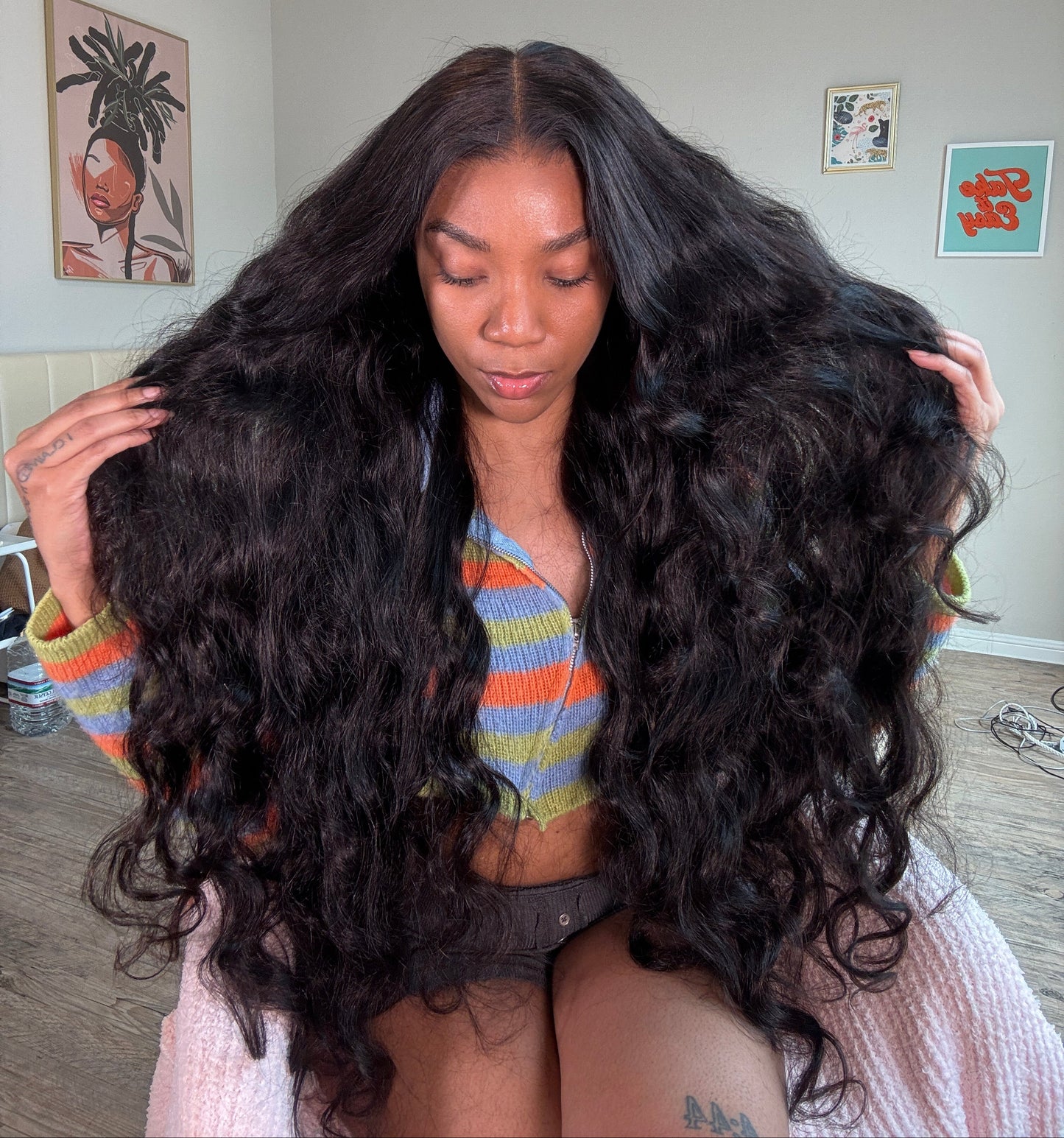 OQHAIR high density 32 inch unit lace 13x6 unit