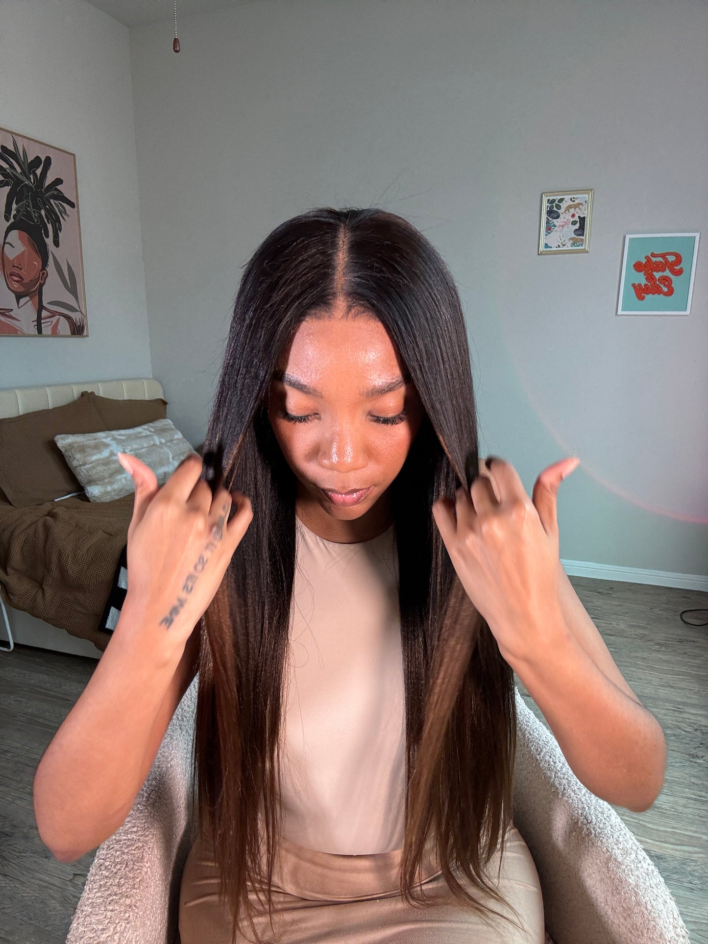 Yaki Stright Nadula Closure Ombre wig 7x5